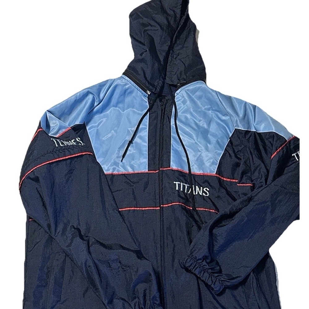 Vintage Tennessee Titans NFL Full-Zip Windbreaker Jacket Men's XL, Read Desc